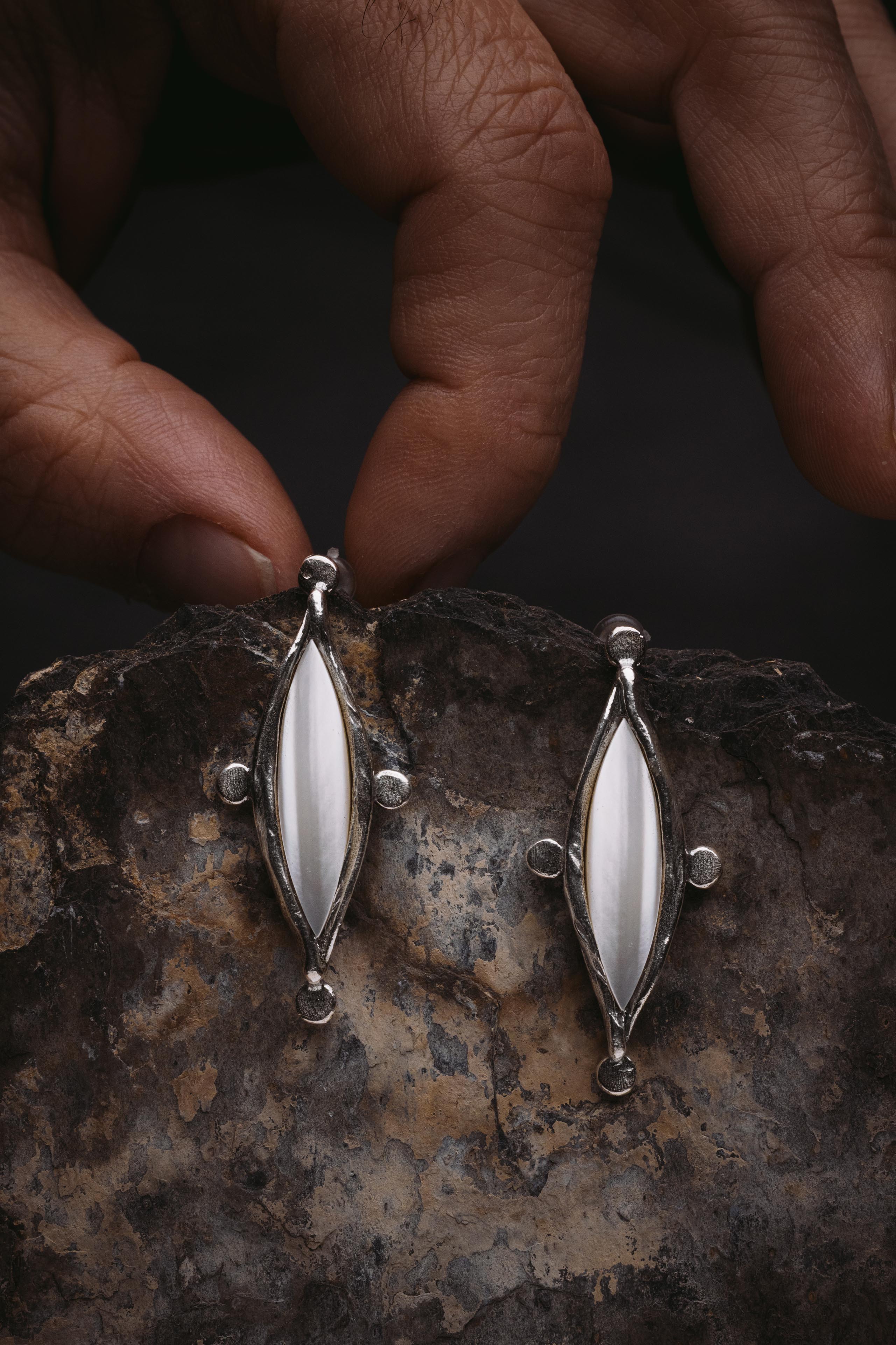 Boucles d'oreilles Instinct - Design vertical