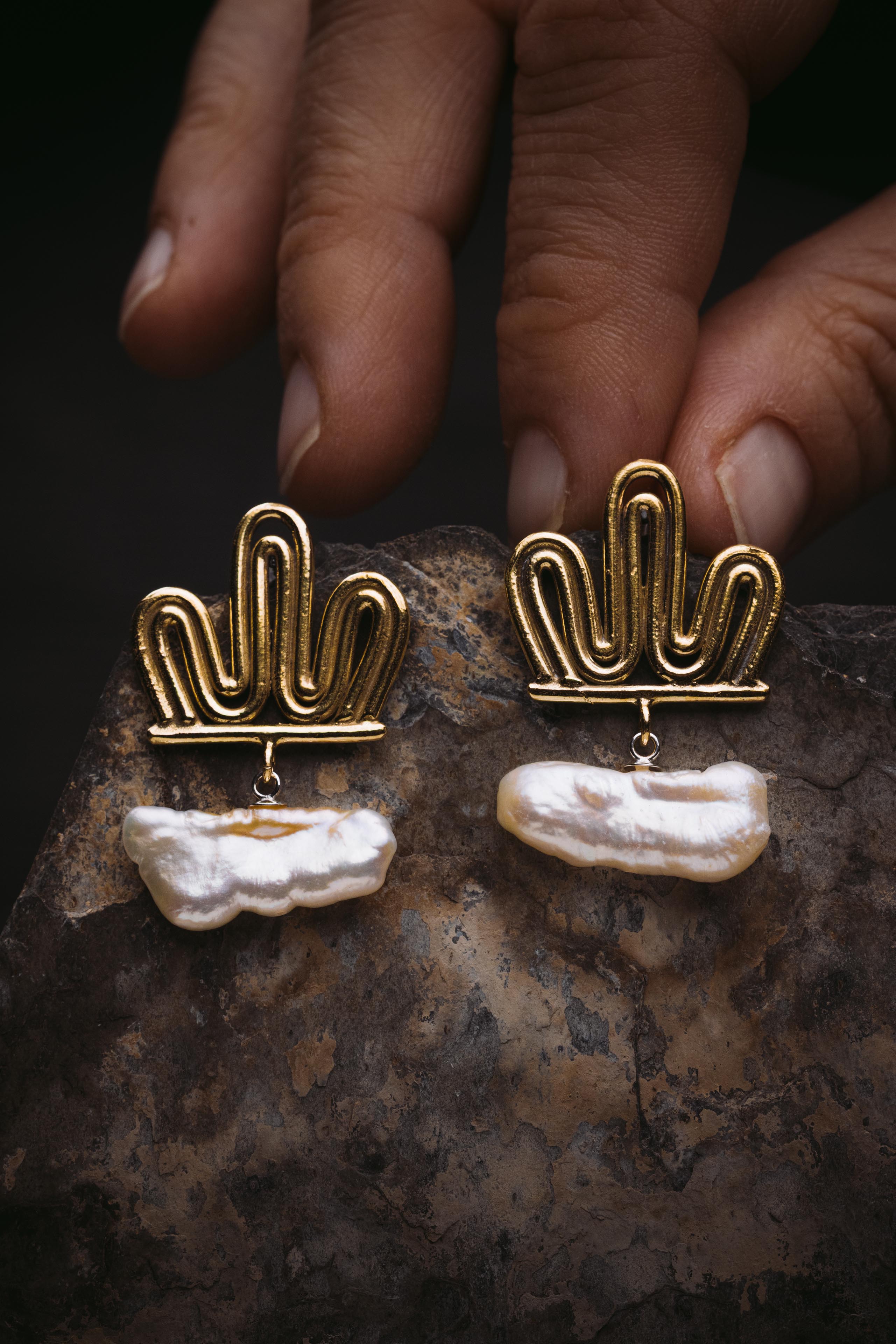 Boucles d'oreilles Horizon - entre ciel et terre